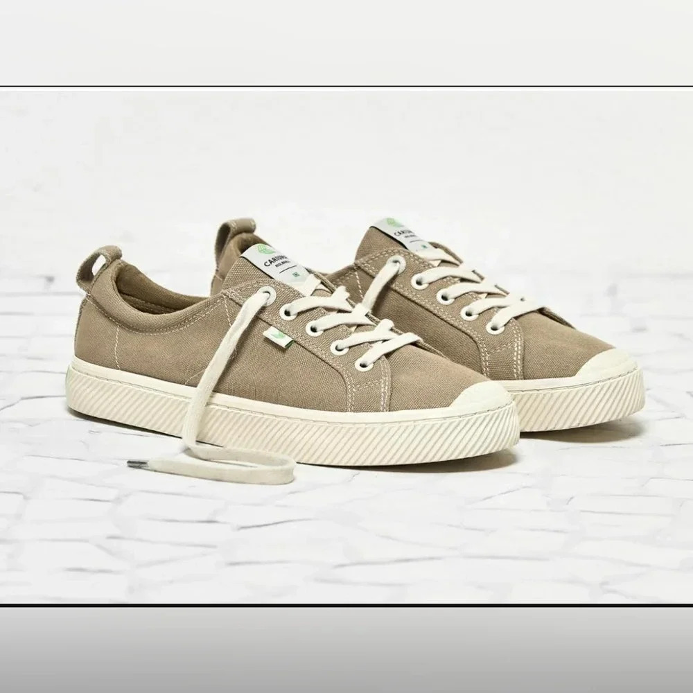 *CARIUMA, Canvas sneakers, Size 9.5, Tan sand